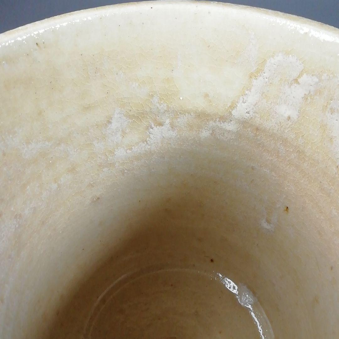 Ｔ６８８　水指　『黄瀬戸　棒ノ先』『加藤芳右衛門 造』　共箱　茶道具