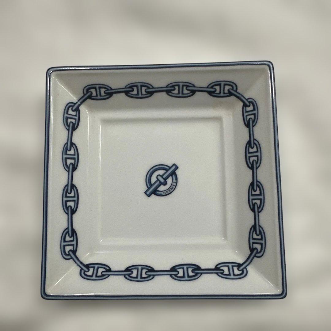 HERMÈS チェーンパターン スクエア灰皿