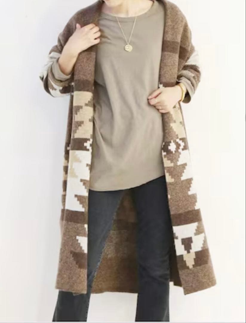 Deuxieme Classe カナディアンセーター　ジャカードニットガウン