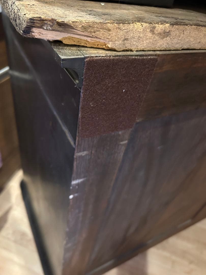 ヴィンテージ ウッド キャビネット フランス ヨーロッパアンティーク食器棚ユーロ