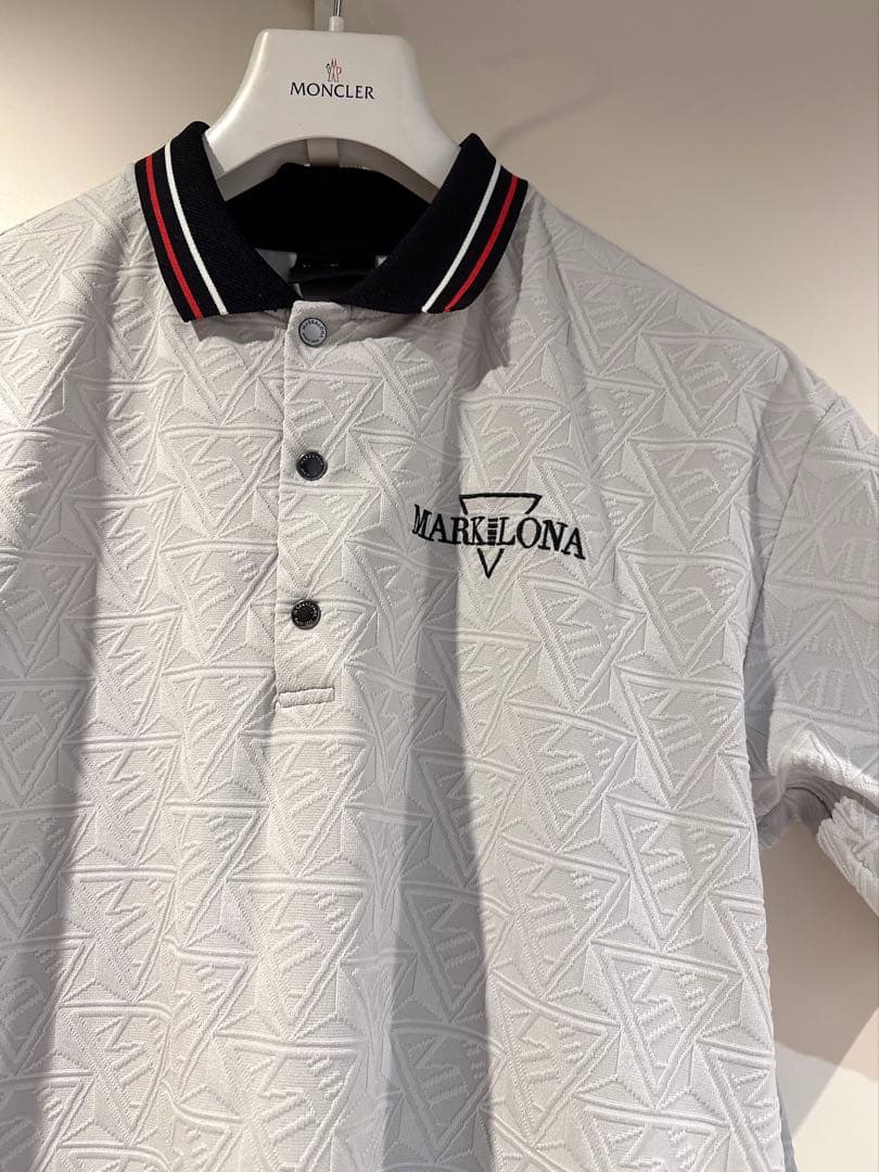 2025 美品 ★ MARK&LONA コード ポロシャツ マーク&ロナ グレー