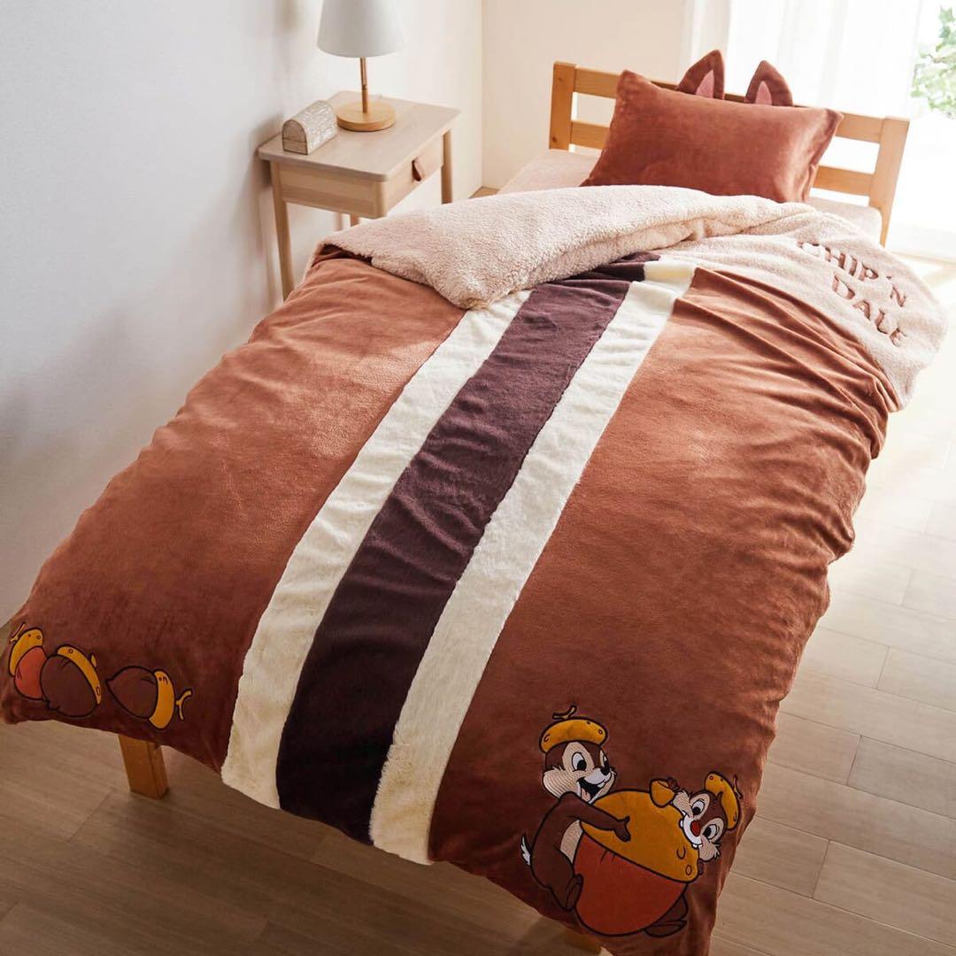 チップ&デール　チップとデール　マイクロファイバーの布団カバーセット　ベルメゾン