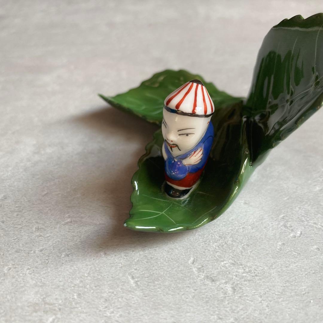 HEREND ヘレンド 置物 カード立て 葉の上のマンダリン