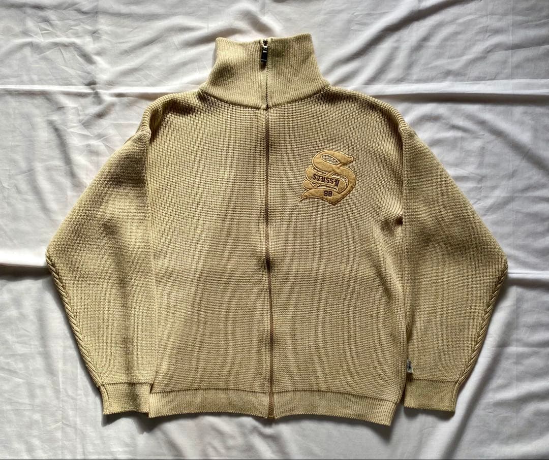 90s stussy BIG4 ニットジャケット　美品