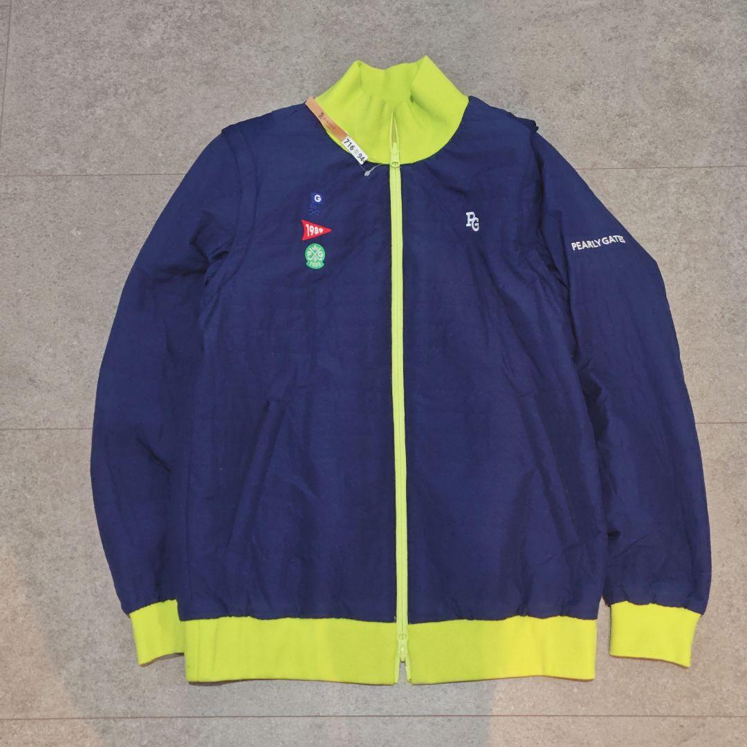 【パーリーゲイツ】リバーシブルストレッチ4Wayブルゾン ジップアップジャンパー