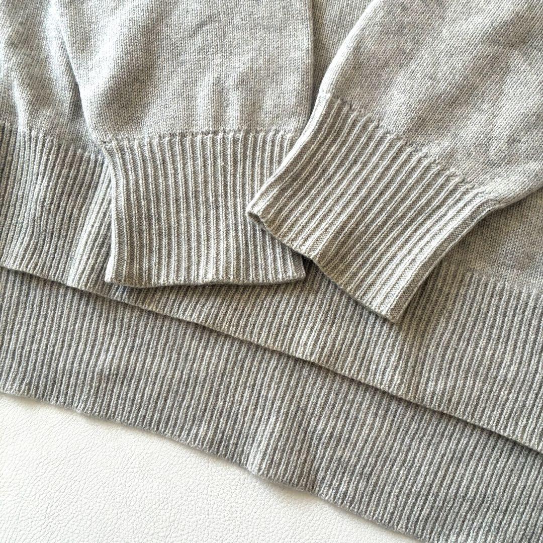 【美品】セオリーリュクス　カシミヤ100％クルーネックセーター　ライトグレー