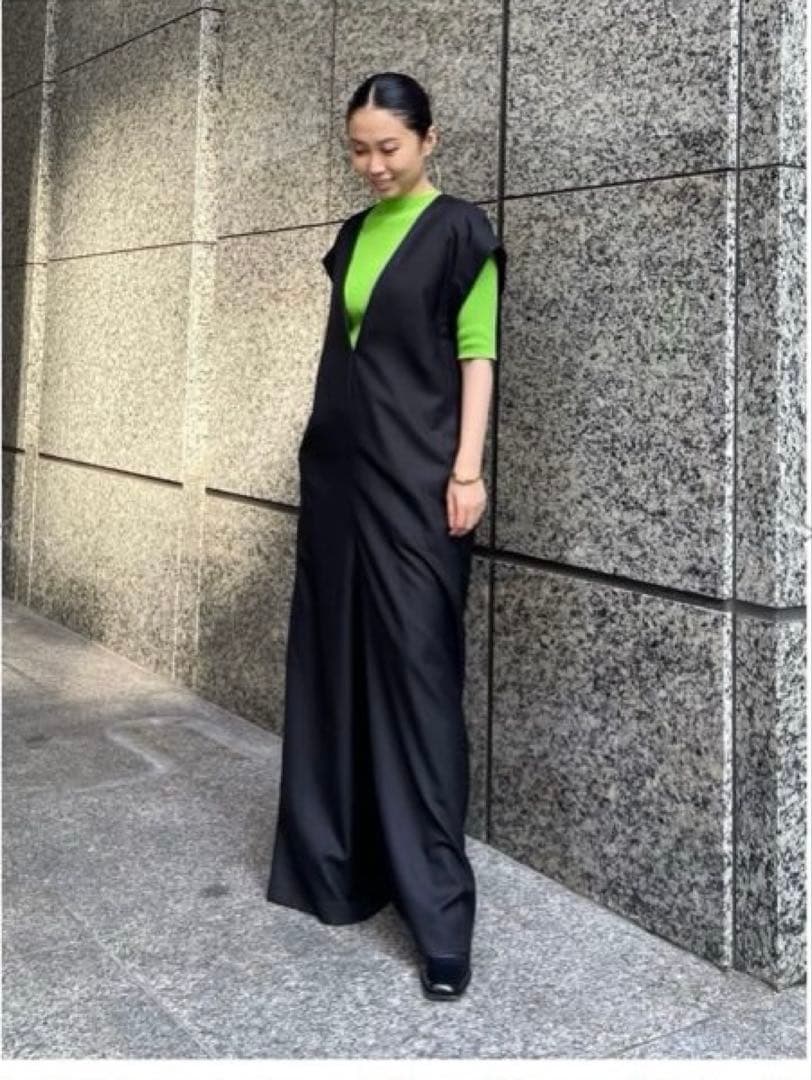 ADORE ブライトツイルコンビネゾン38 新品タグ付き　ブラック