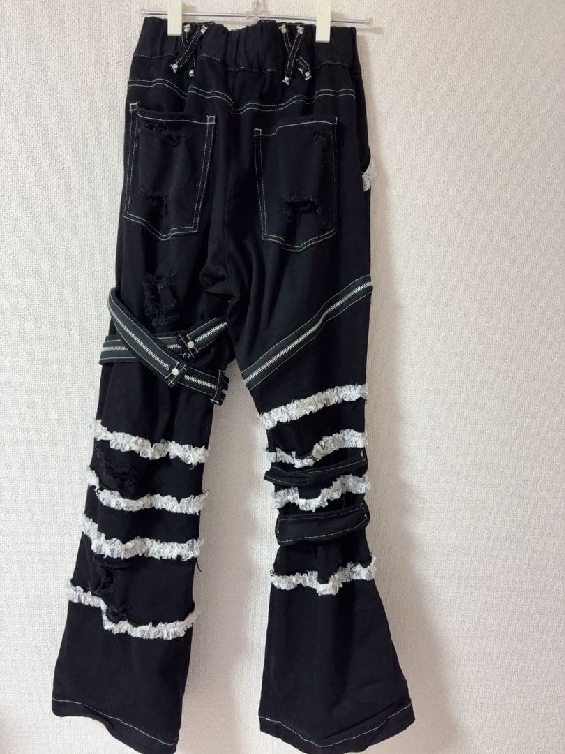 DimMoire デコデニムパンツ Black&White