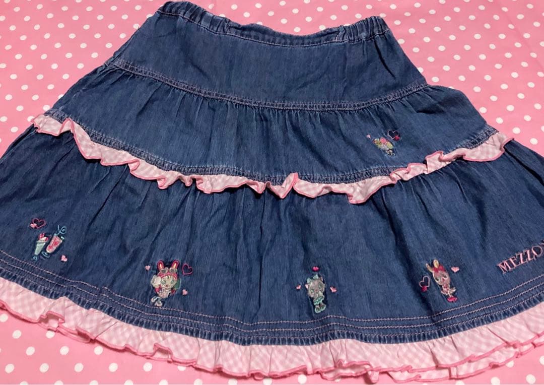 メゾピアノ　デニムスカート　140