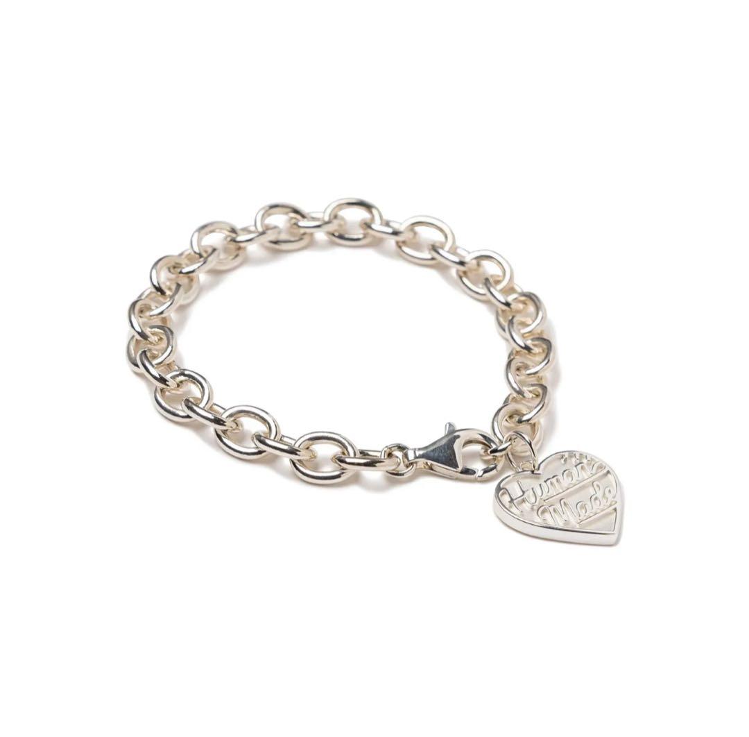 アクセサリー HUMAN MADE HEART SILVER BRACELET White