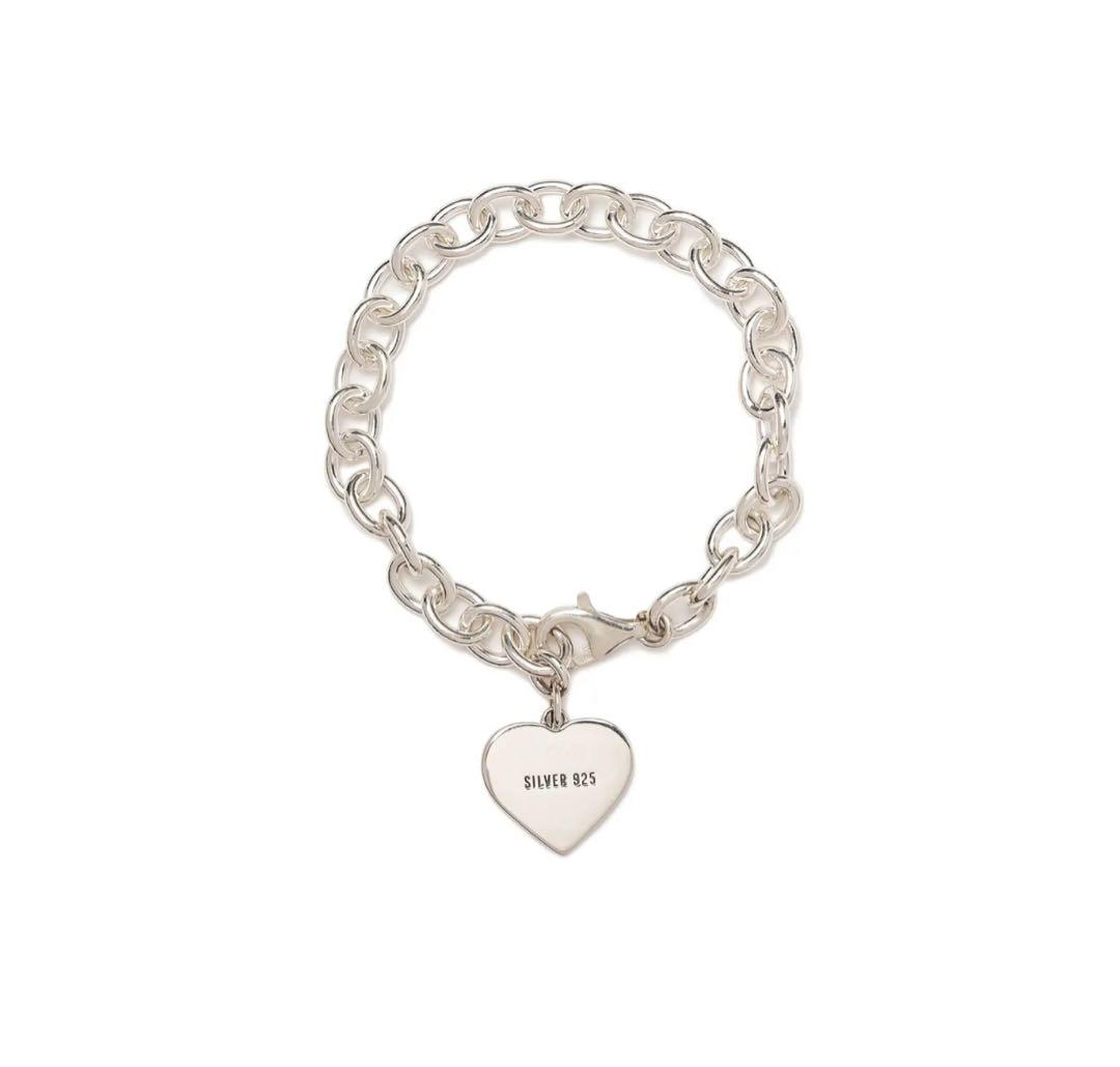 アクセサリー HUMAN MADE HEART SILVER BRACELET White