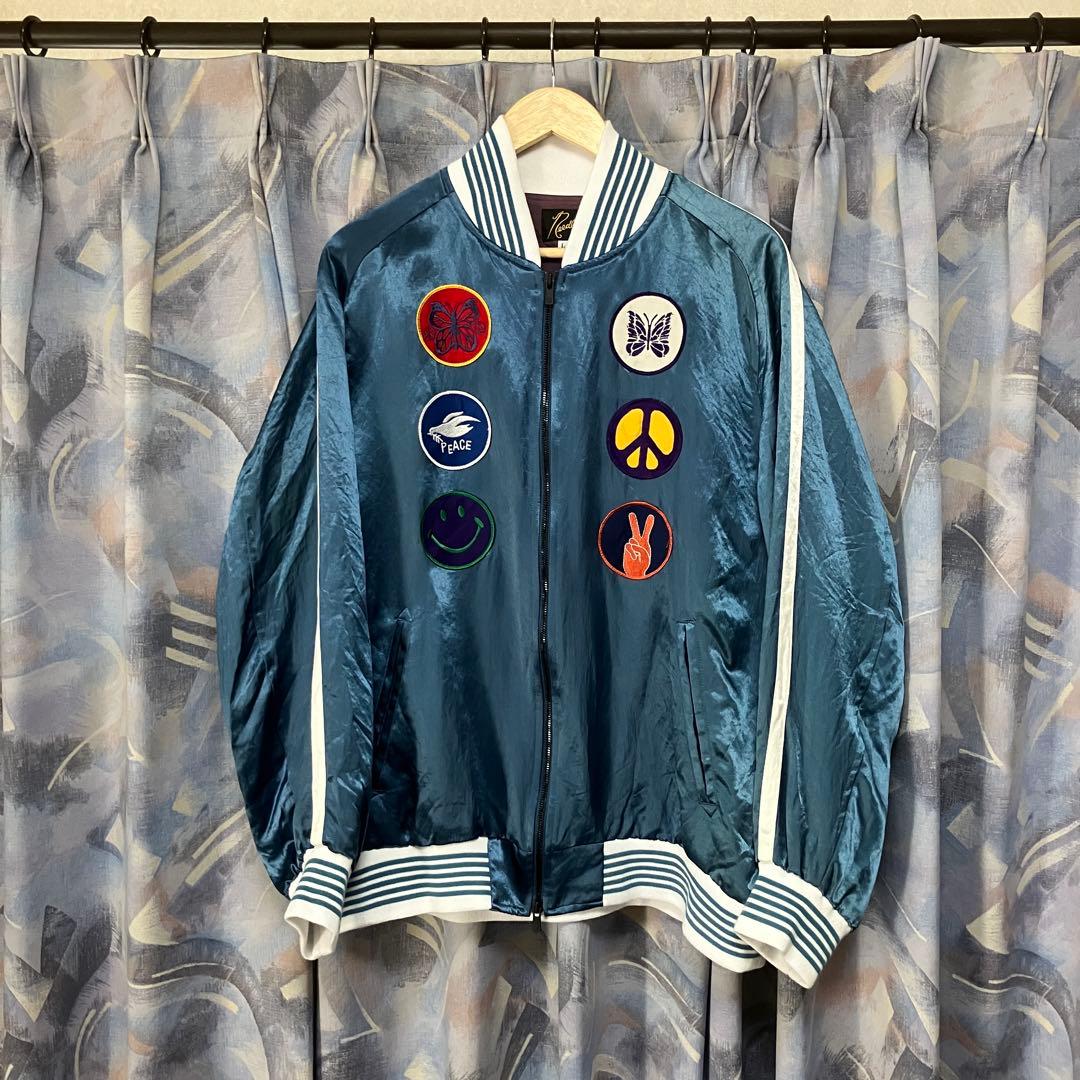 ニードルス アワードジャケット スカジャン ブルー L