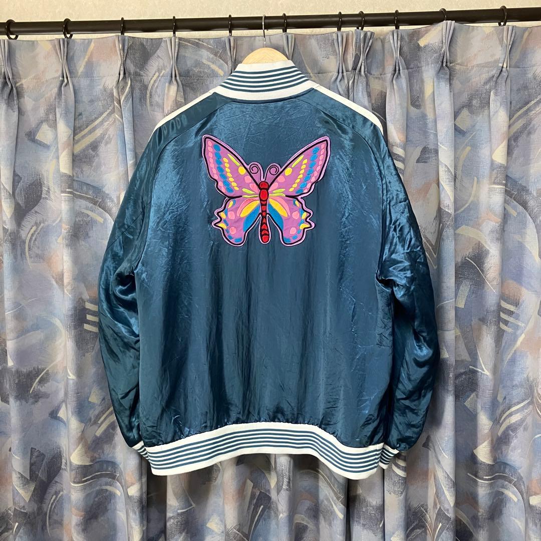 ニードルス アワードジャケット スカジャン ブルー L