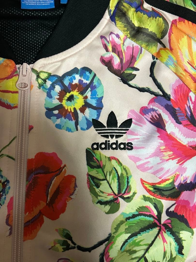 adidas FLORALITA 花柄　ジャージ　トラックジャケット　Lサイズ
