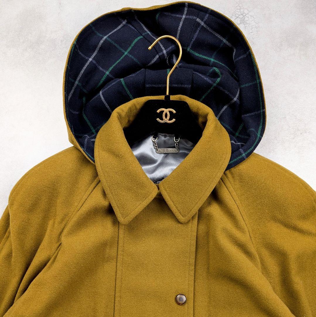 Burberrys バーバリーズ ウールダッフルコート ペンチェック フード付き