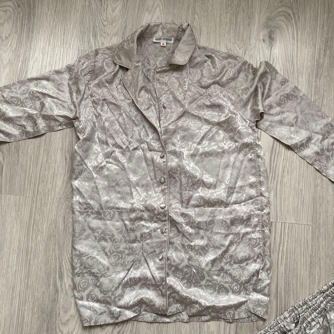 シルク　100% パジャマ　絹　JUNKO SHIMADA サイズM 美品