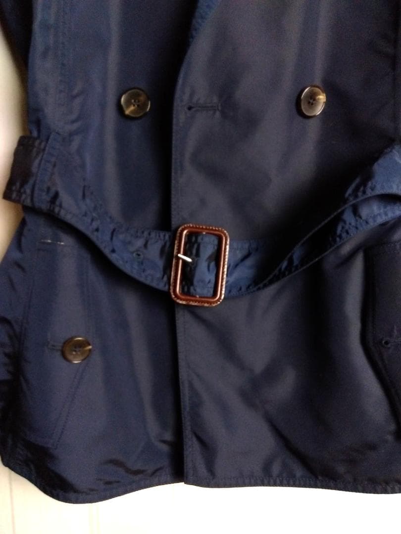 【希少デザイン】エトロ　チェスターコート　ネイビー