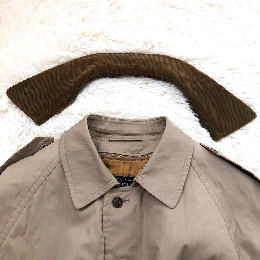 激レア✨ロゴ柄　バーバリー　トレンチコート　ライナー　襟付き 4way ベルト