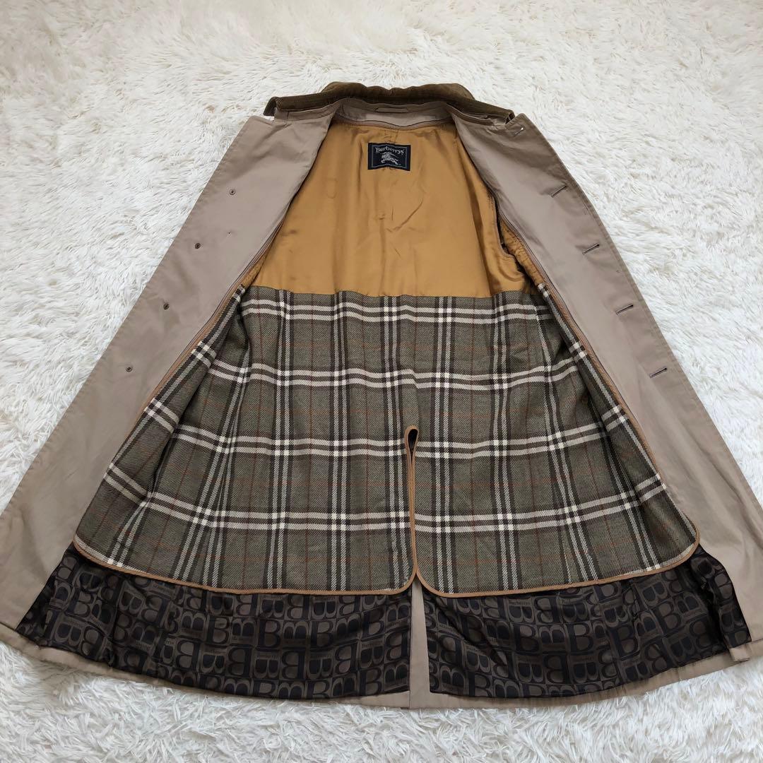 激レア✨ロゴ柄　バーバリー　トレンチコート　ライナー　襟付き 4way ベルト