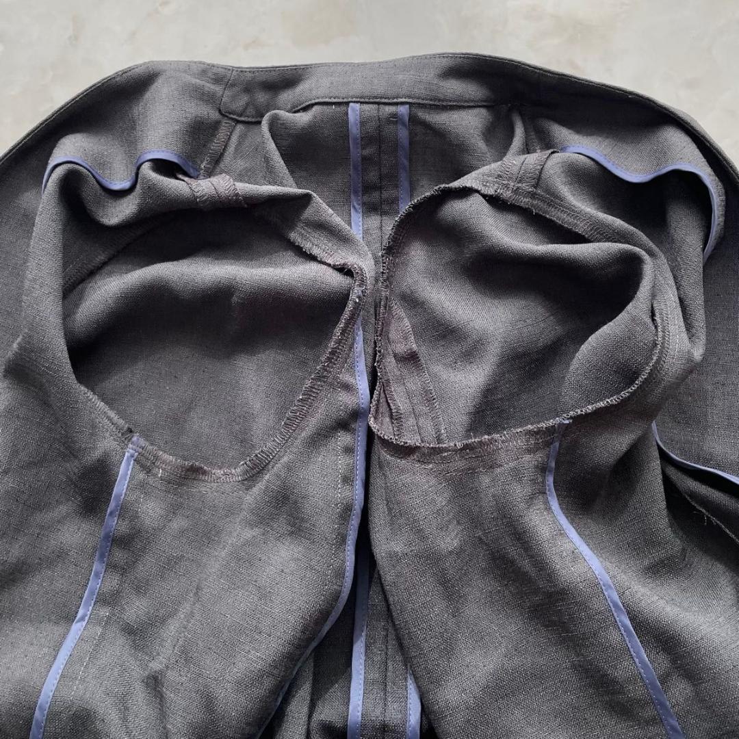 未使用級　グリーンレーベルリラクシング　セット　パンツスーツ　ノーカラー　S　M