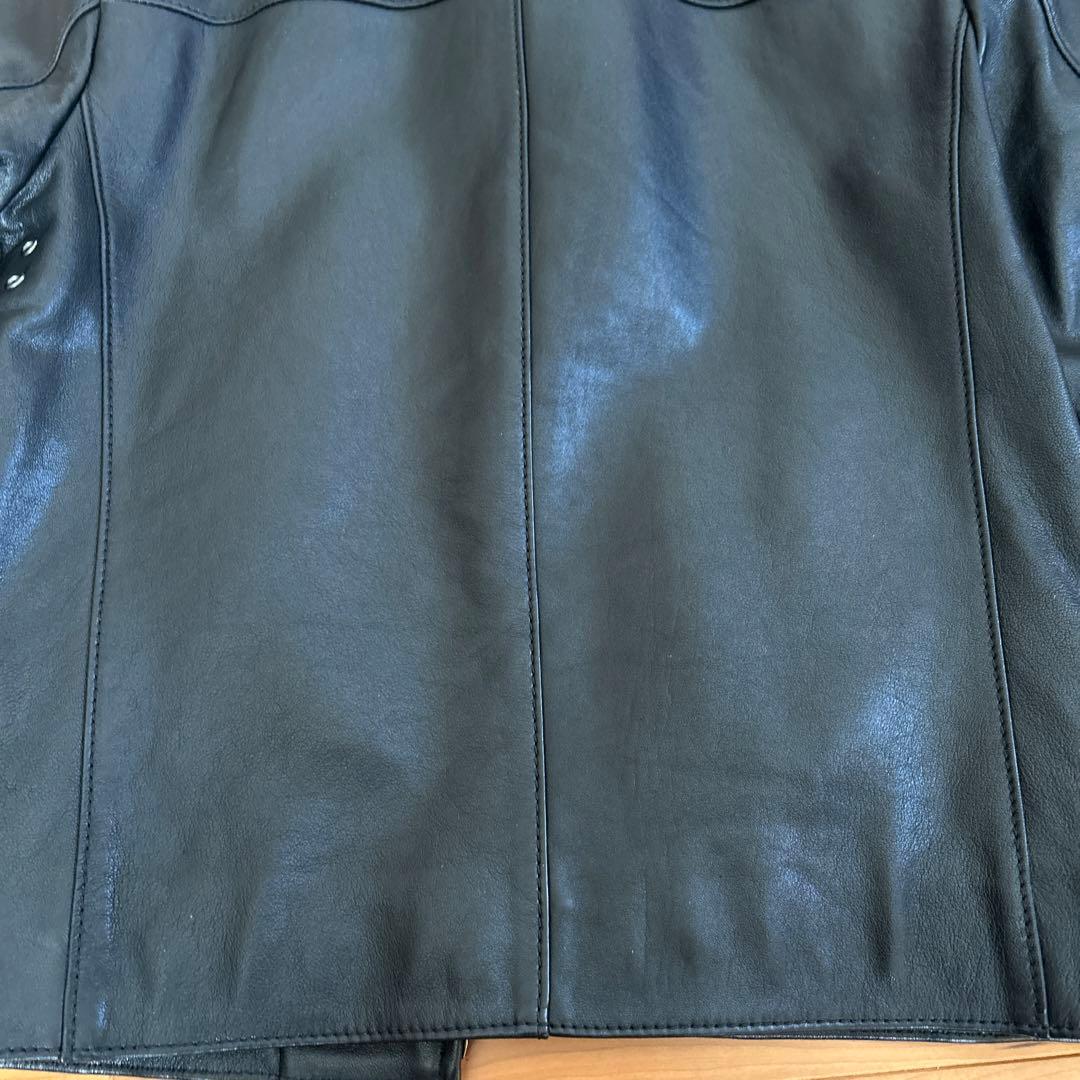 コーチ　COACH シングルライダースジャケット　S