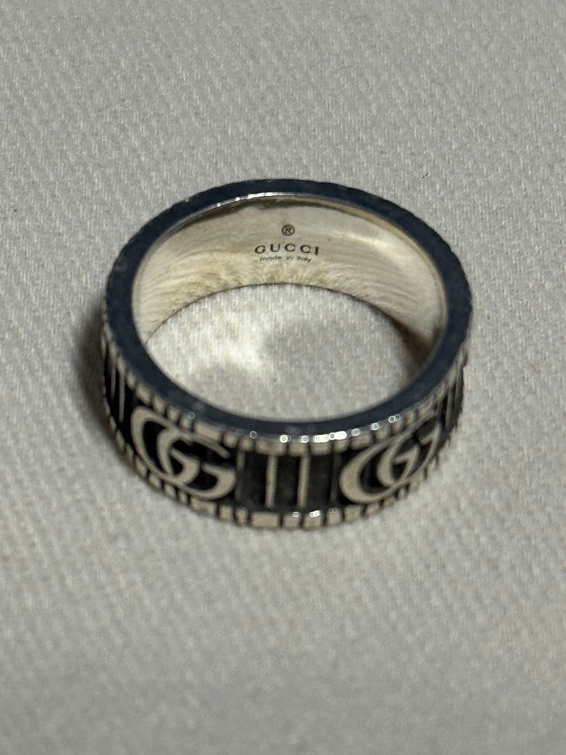 【本日中の価格】GUCCI ダブルG シルバー　リング　17号