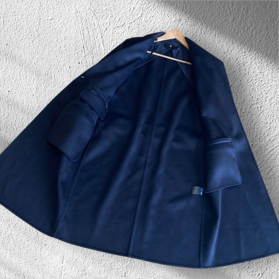 新品未使用タグ付　ユニクロ+J カシミヤブレンドチェスターコート ダークグレー