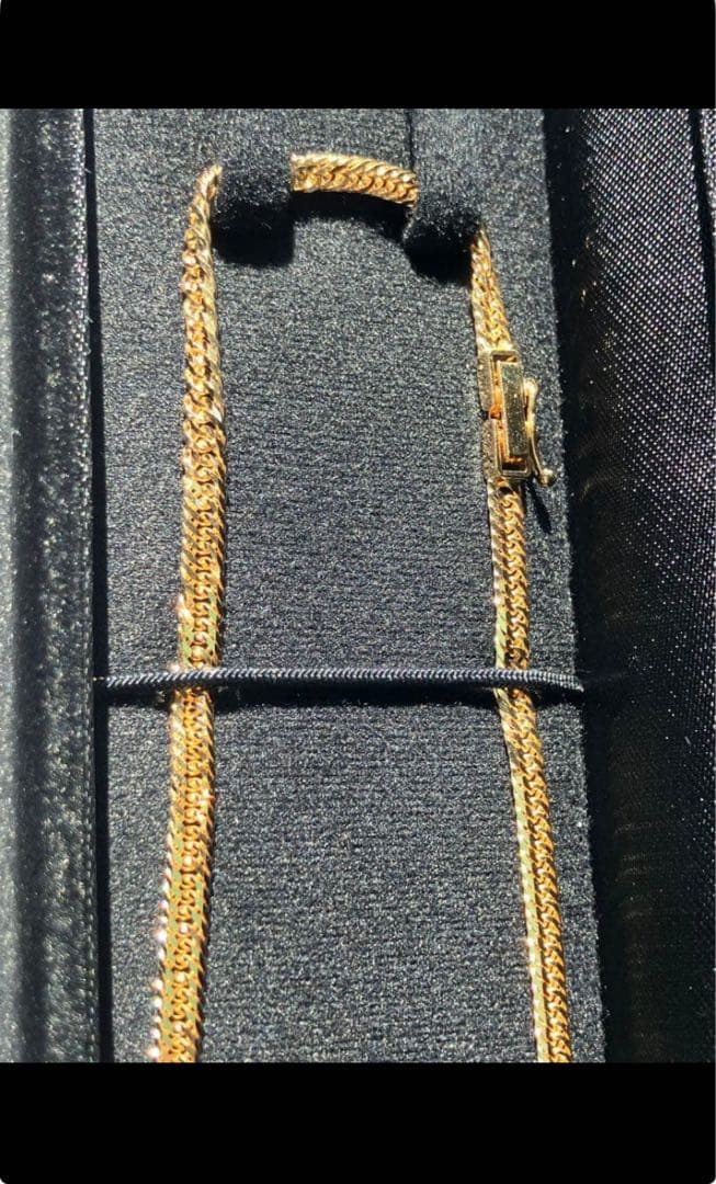 タイムセール早い者勝ち！送料無料　喜平k18ネックレス　12面トリプル　50cm