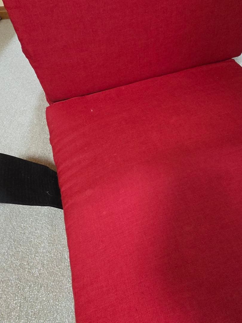 コーナーソファ　レッド