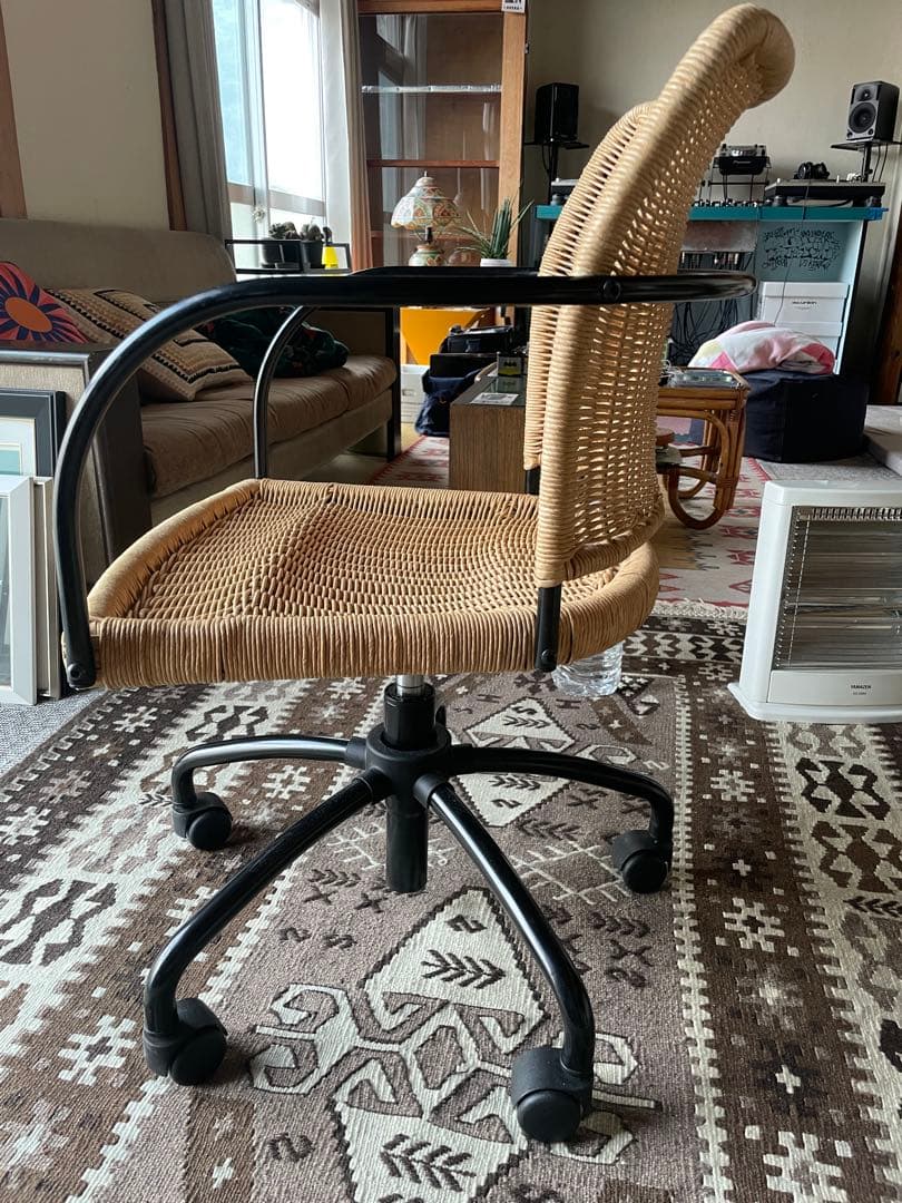 IKEA GREGOR ラタン製ベージュデスクチェア