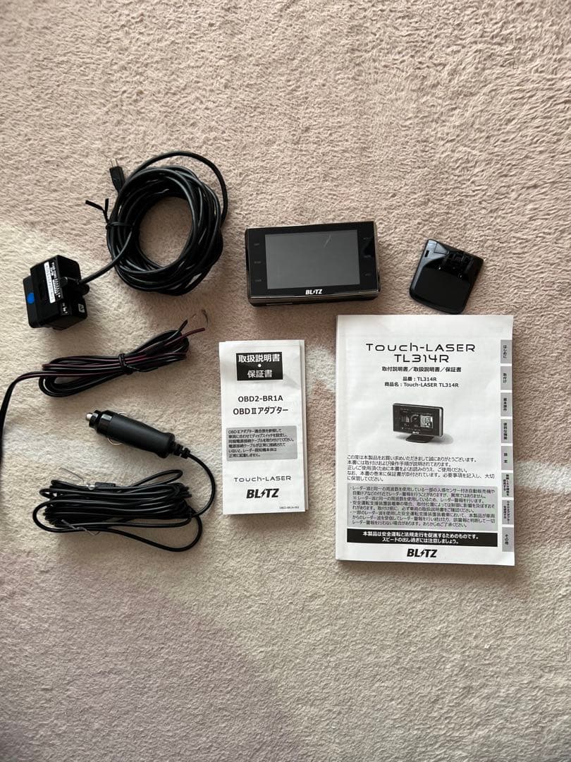 BLITZ TL314Rレーダー探知機本体 ＋OBD2アダプター