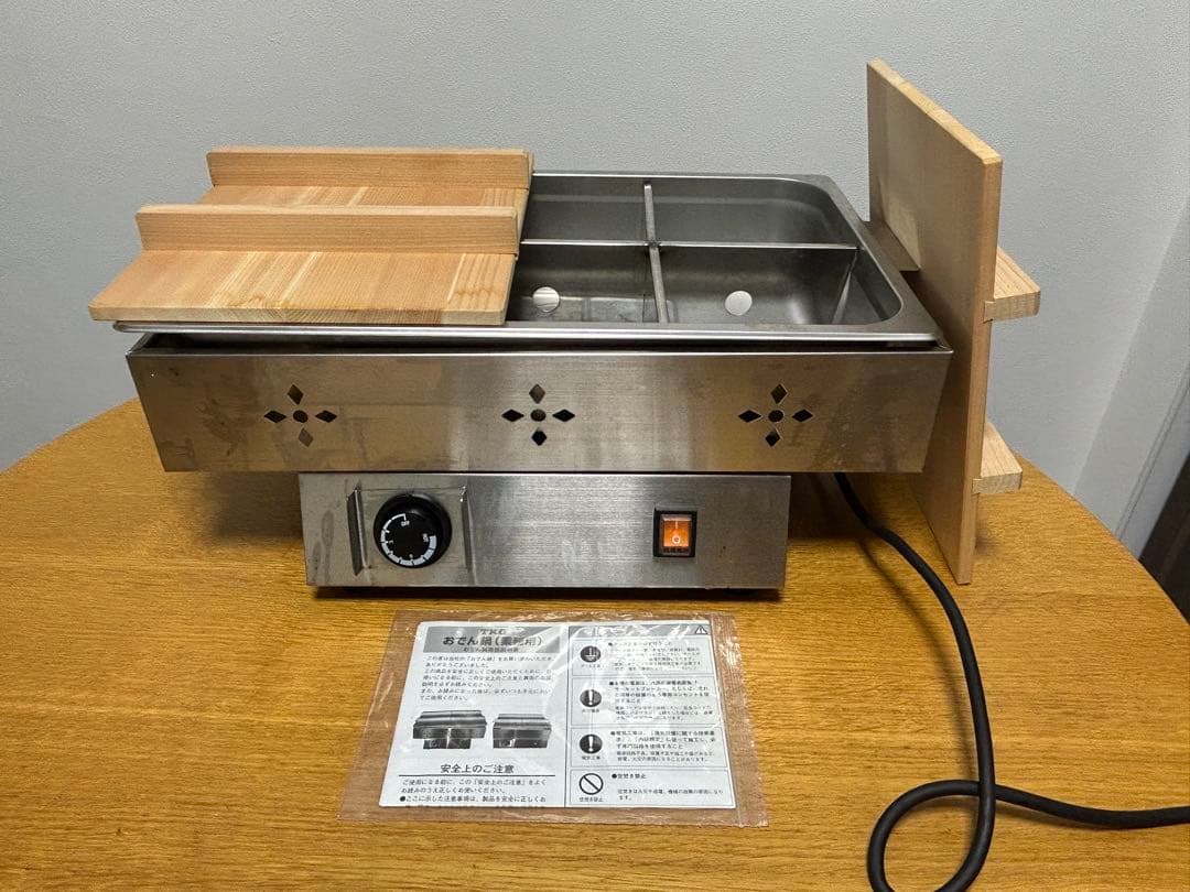 【客単爆上げアイテム】TKG電気おでん鍋 6ッ切　電気鍋業務用