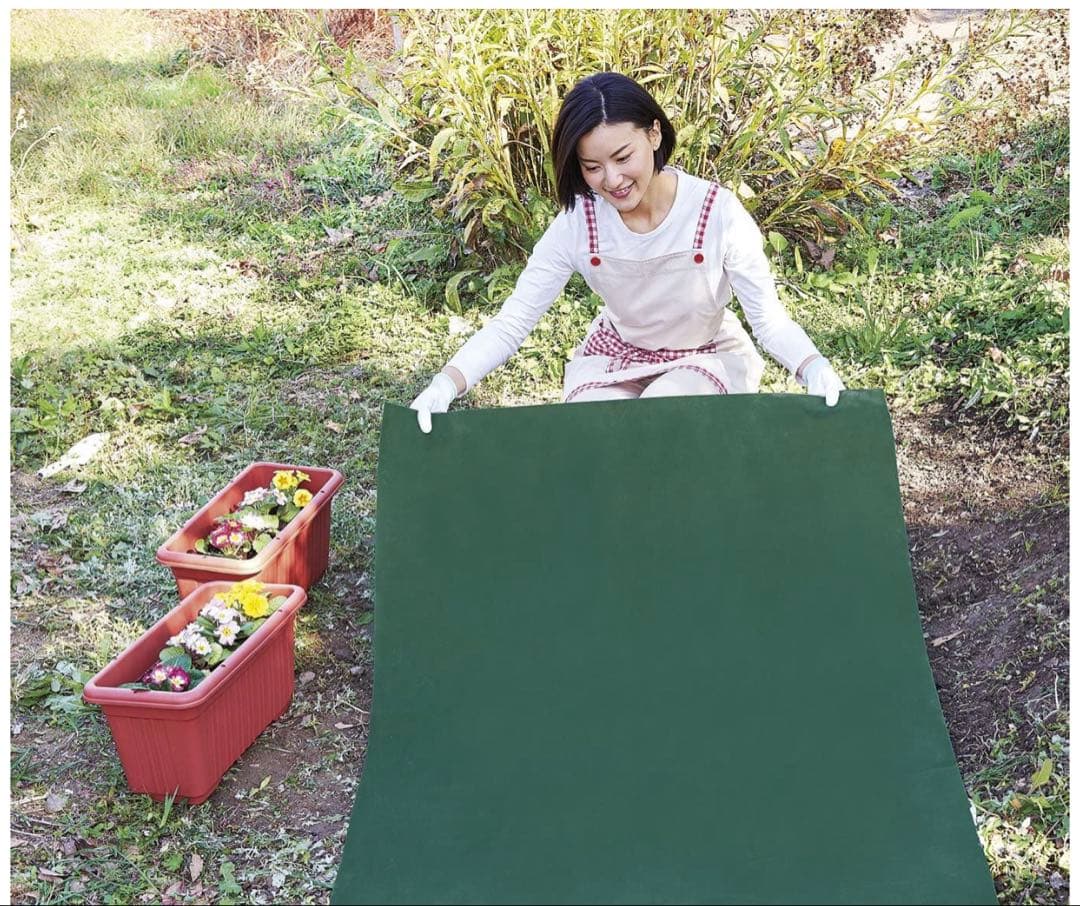 防草シート.雑草成長を抑制 1mx 50m耐久性約8年、高透水性、園芸、農業用