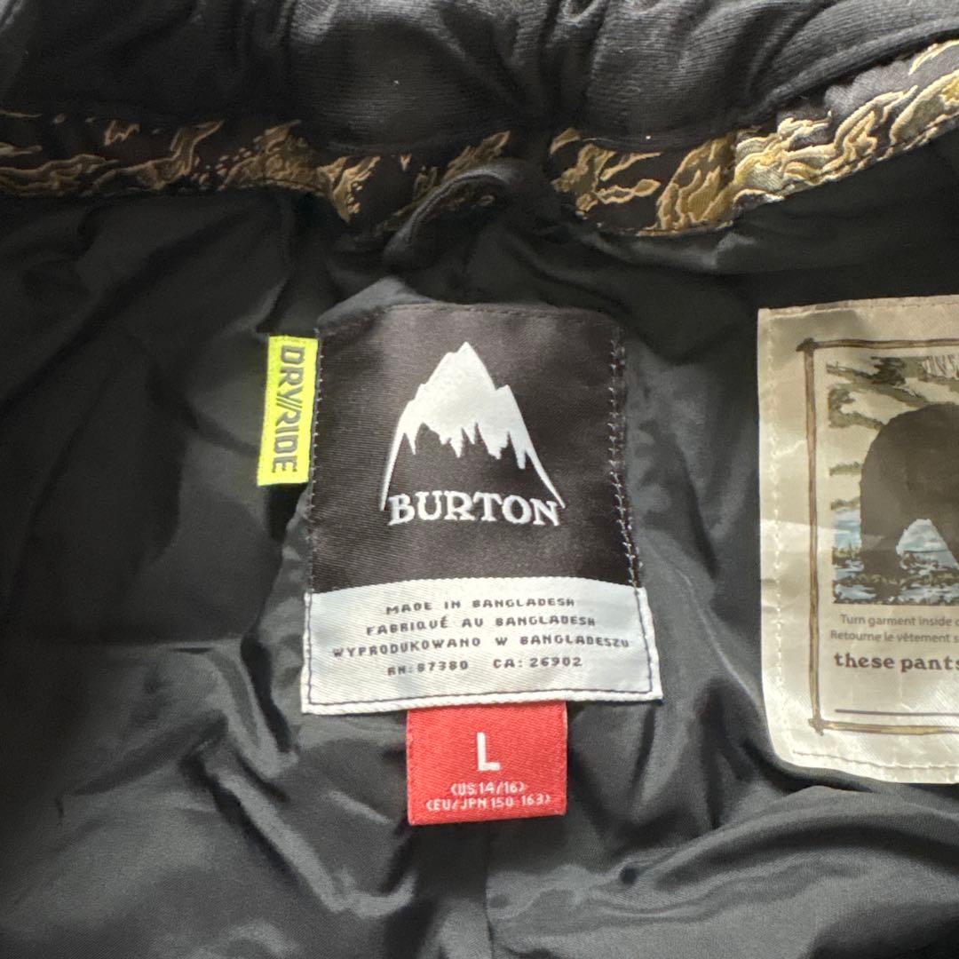 BURTON ジュニアスノーボードウェアセット ウェアM パンツL