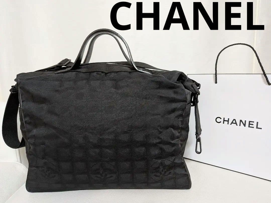 シャネル ハンドバッグ ニュートラベル ナイロン ブラック