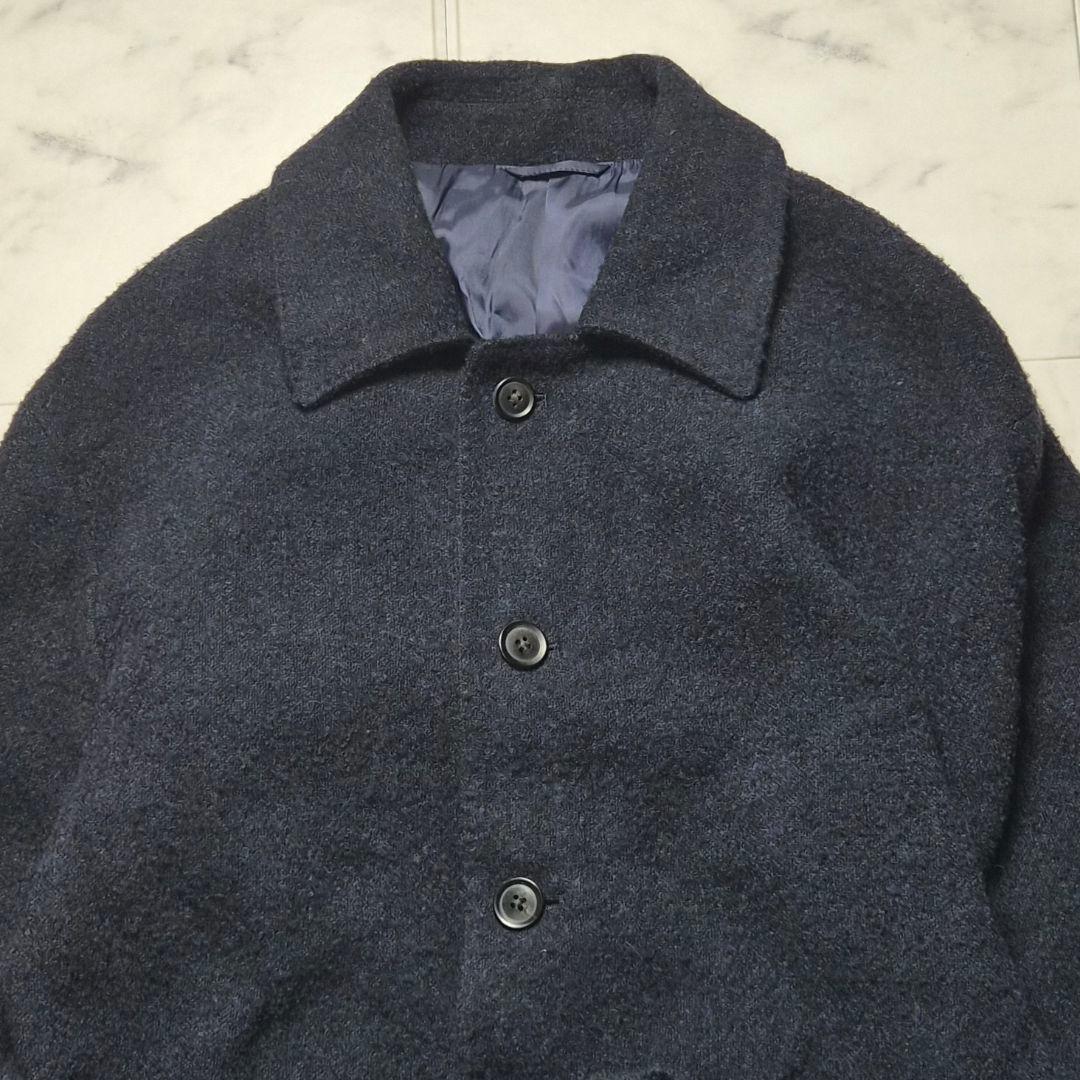 【美品】ユニバーサルランゲージ ステンカラーコート カノニコ ベルト LL