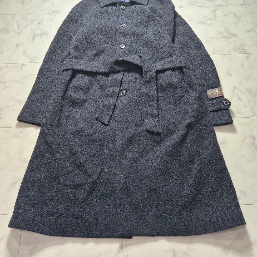 【美品】ユニバーサルランゲージ ステンカラーコート カノニコ ベルト LL