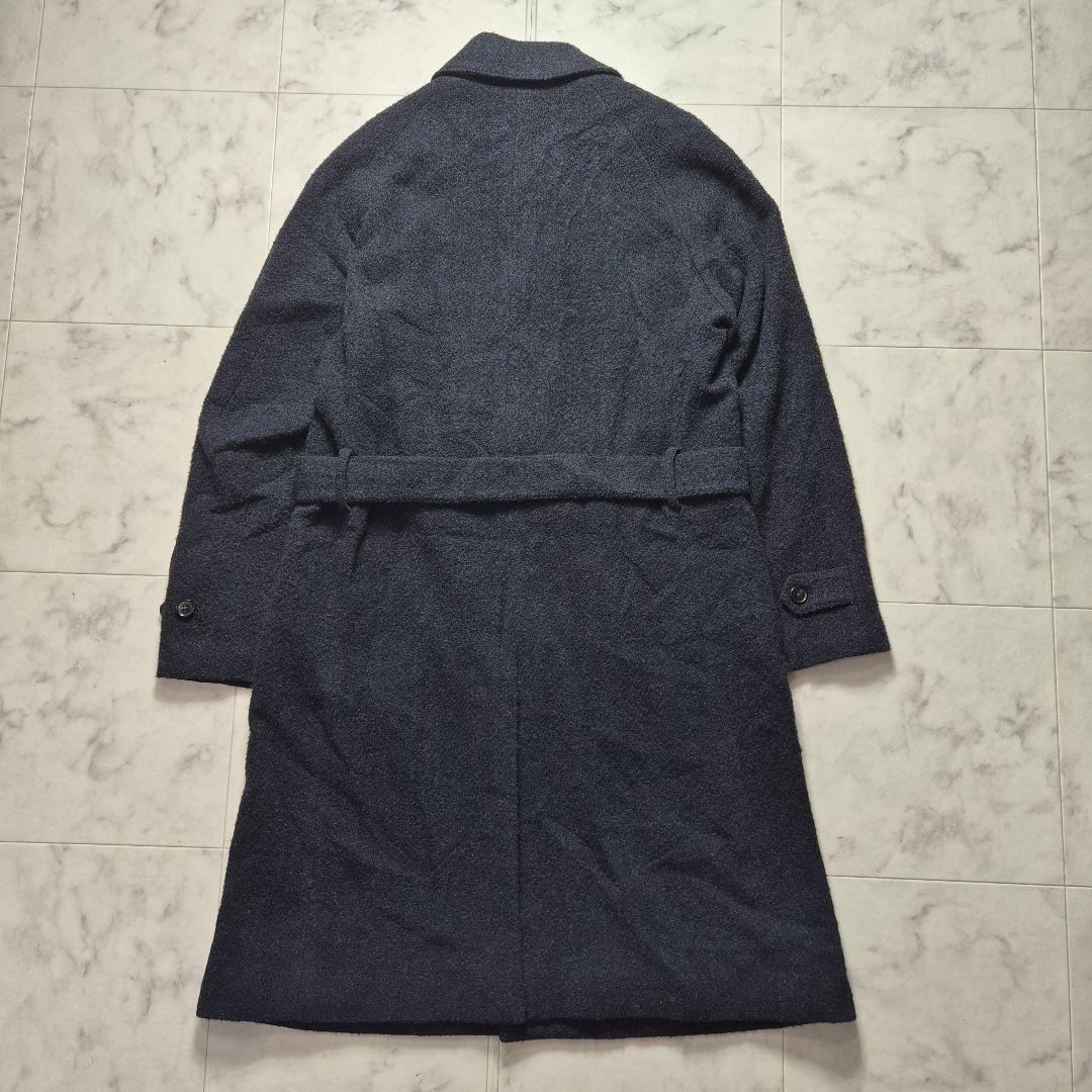 【美品】ユニバーサルランゲージ ステンカラーコート カノニコ ベルト LL