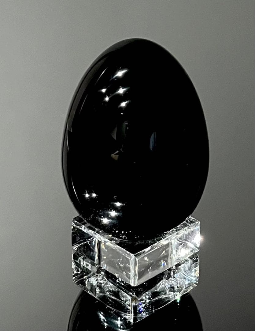 Baccarat バカラ /※廃盤品 ブラッククリスタル エッグ オブジェ