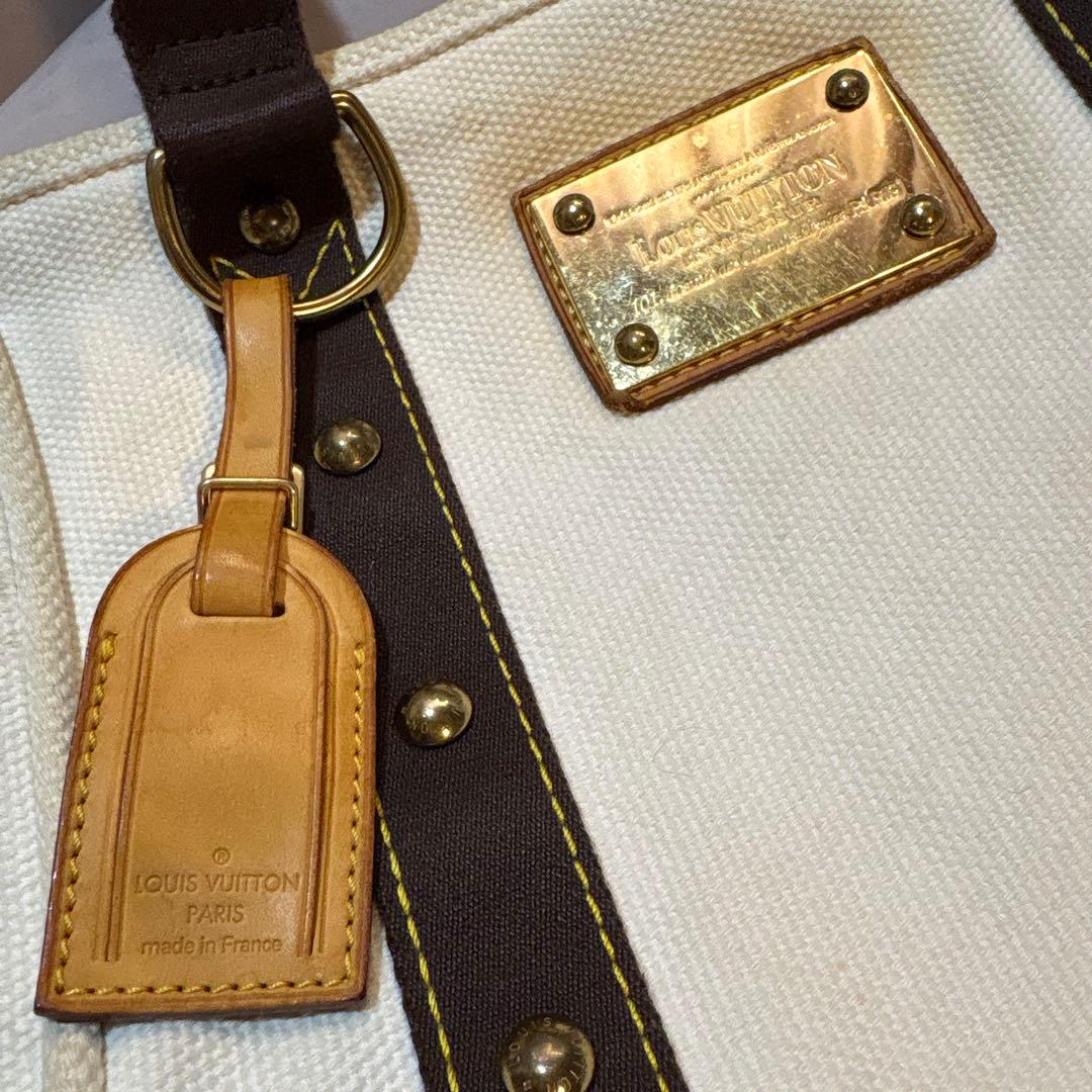 は*る様 Louis Vuitton アンティグア カバMM トートバッグ ホワ