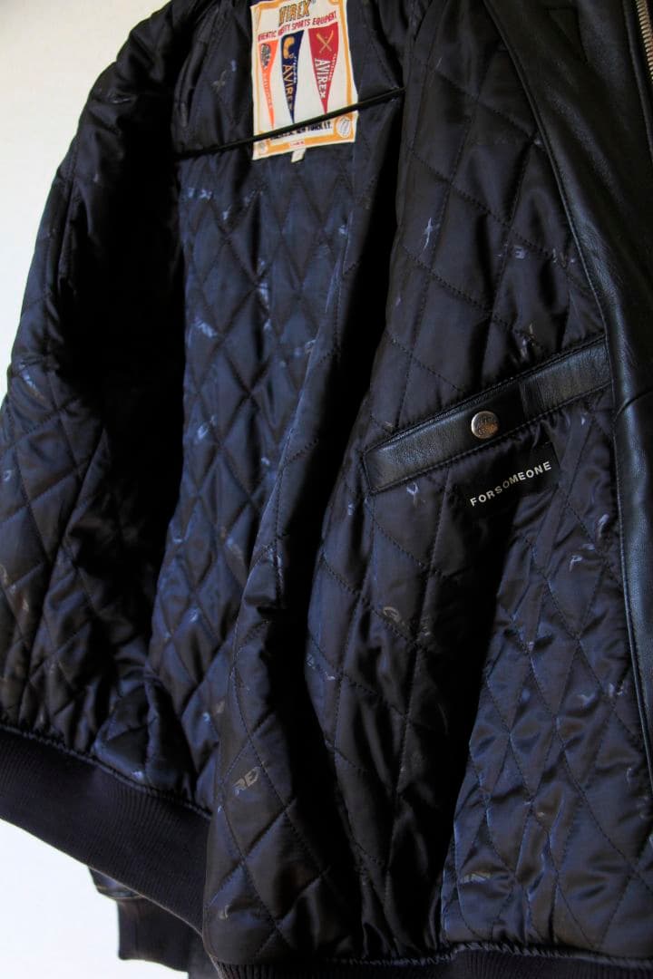 AVIREX × FORSOMEONEレザージャケット