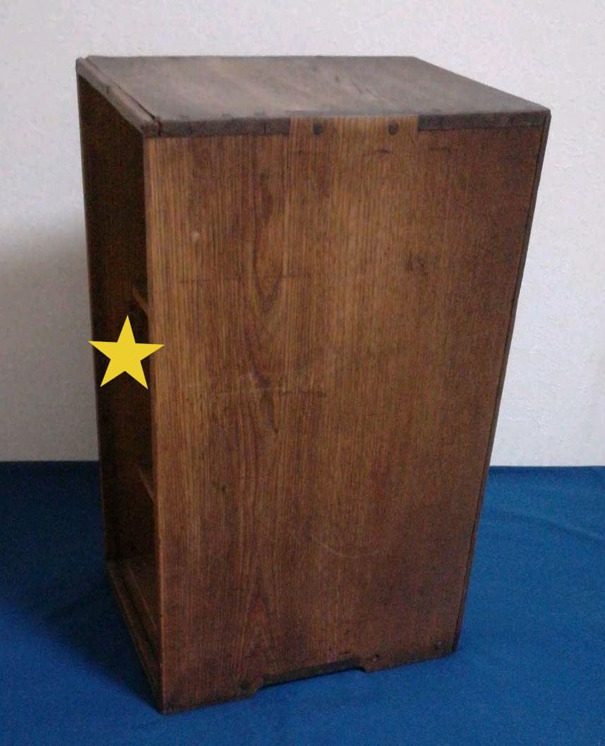 antique 古道具☆レトロ 木製茶道具箱☆匿名配送