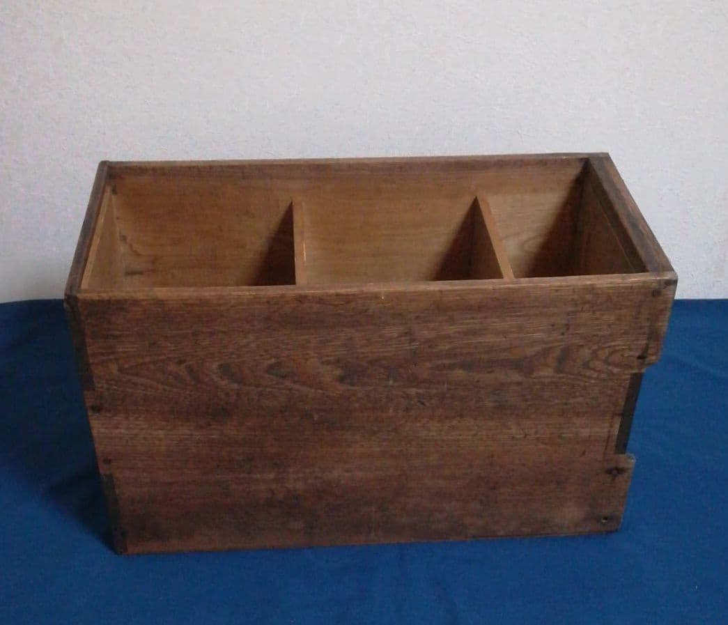 antique 古道具☆レトロ 木製茶道具箱☆匿名配送