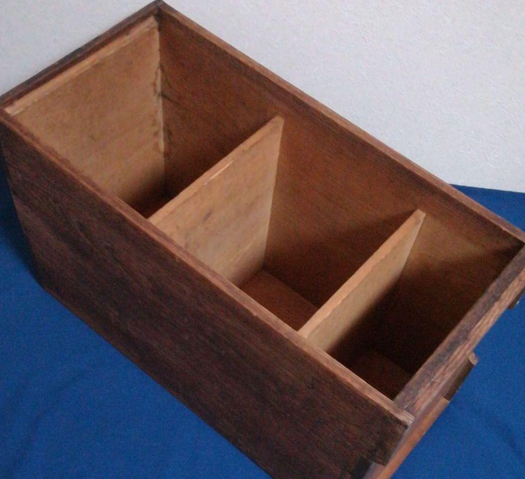 antique 古道具☆レトロ 木製茶道具箱☆匿名配送