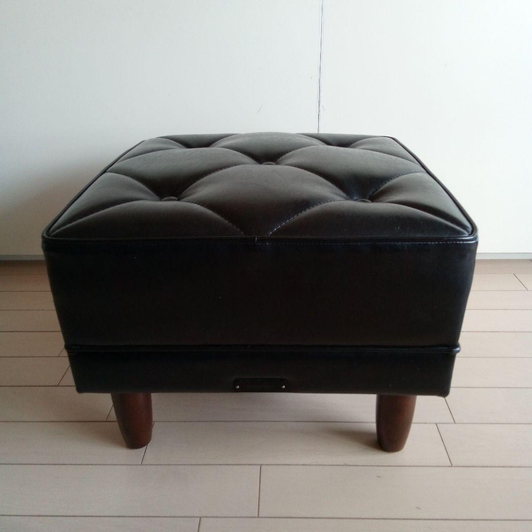 カリモク60　オットマン　スタンダードブラック　X36206