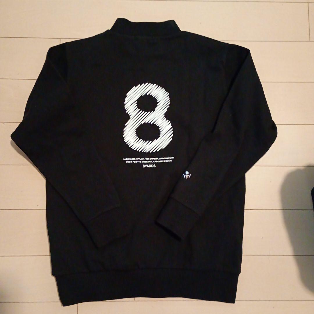 8YARDS ブラック モックネックプルオーバー S