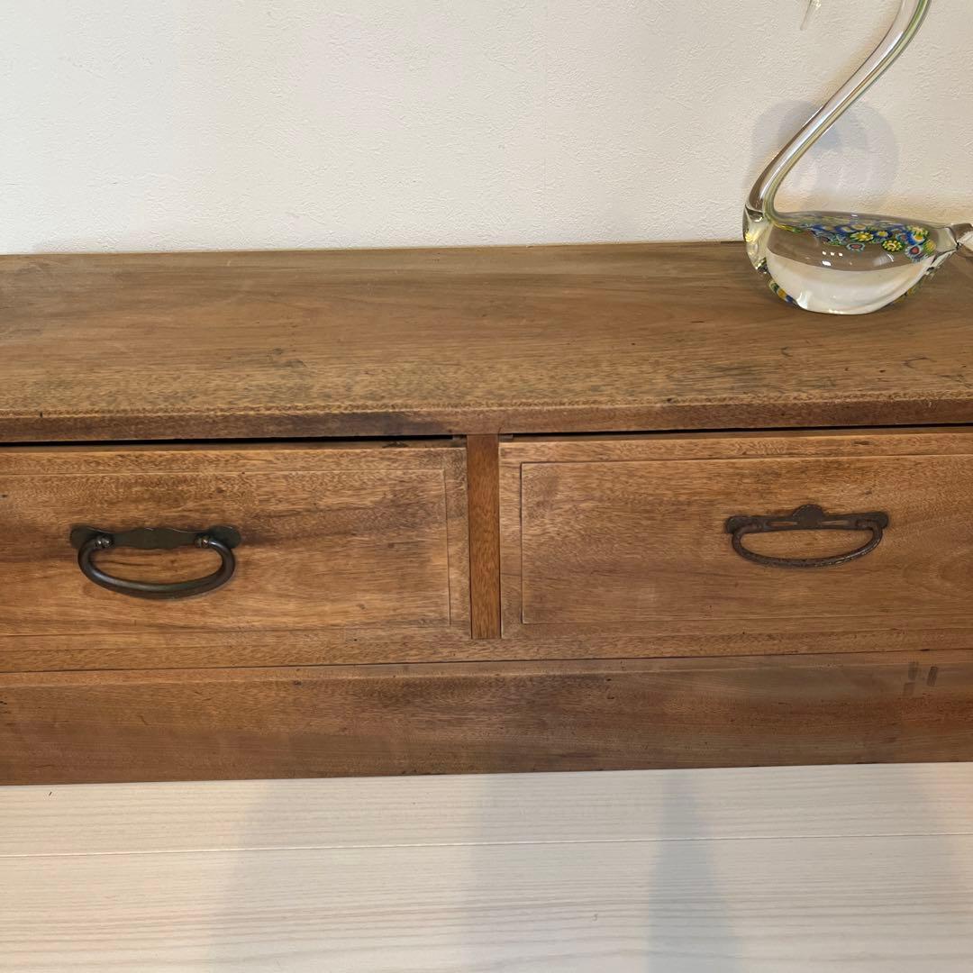 ローボード テレビ台 時代箪笥 古家具 昭和レトロ ヴィンテージ　什器