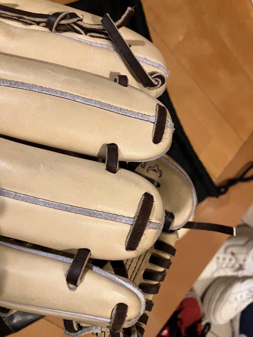 MizunoPro 硬式グローブ ベージュ波賀（Haga）即戦力