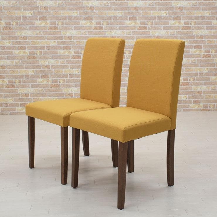 TR DC FAB　8脚　ダイニングチェア　YE＊ブラウン　ファブリック