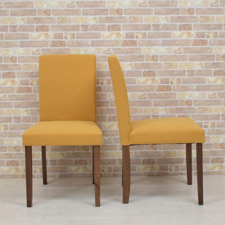 TR DC FAB　8脚　ダイニングチェア　YE＊ブラウン　ファブリック